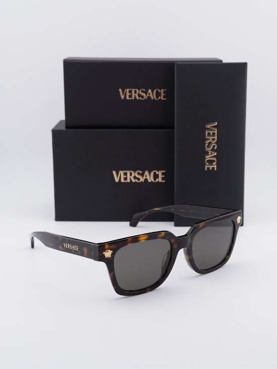Versace VE4510U 108/3 Unisex Square Sunglasses – Havana / Brown main image 4